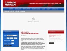 Tablet Screenshot of captainmorgan.com.mt